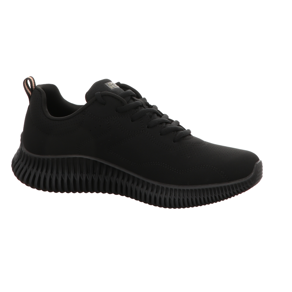 Skechers Damen Schnürschuh Bobs Geo How Marvelous in schwarz