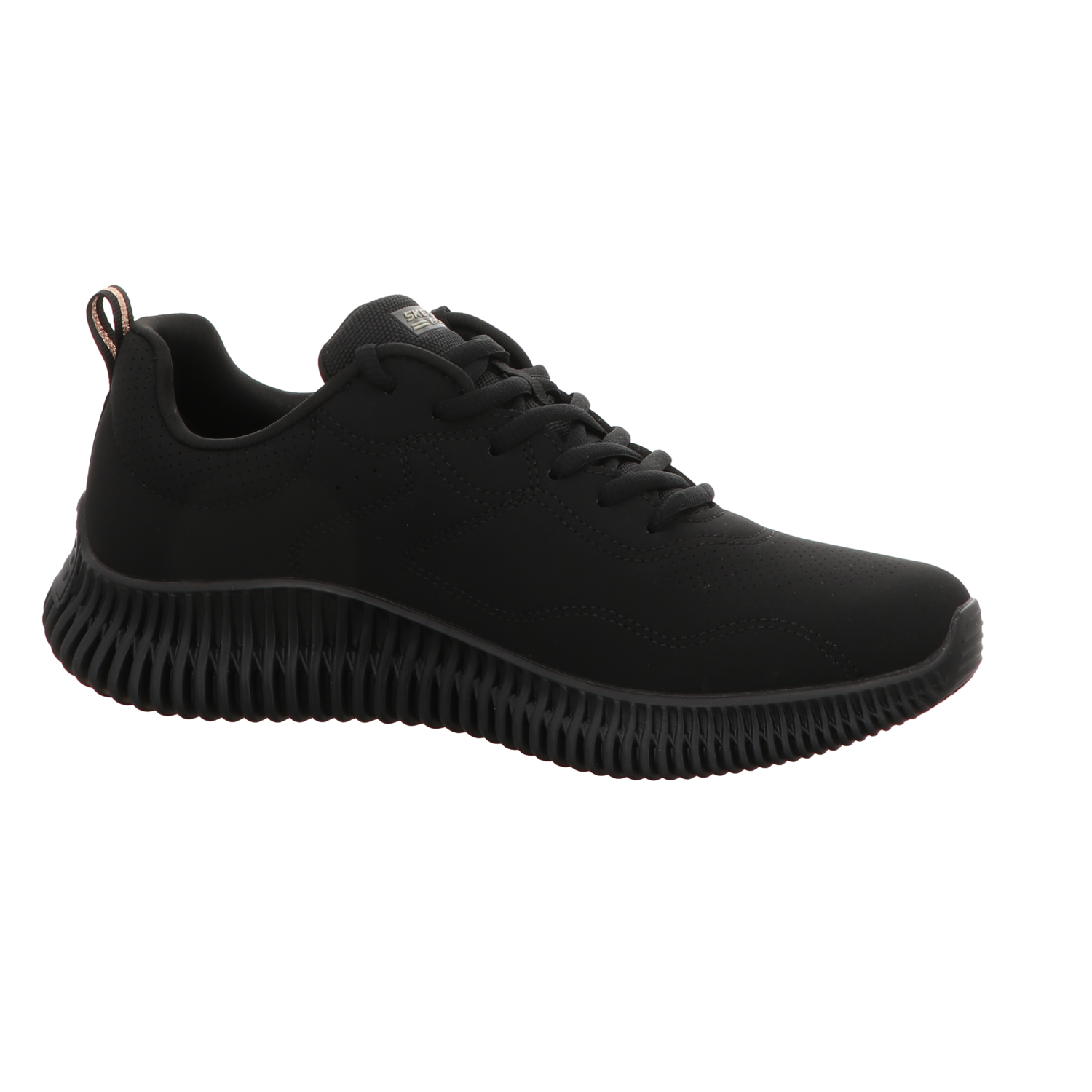 Skechers Damen Schnürschuh Bobs Geo How Marvelous in schwarz