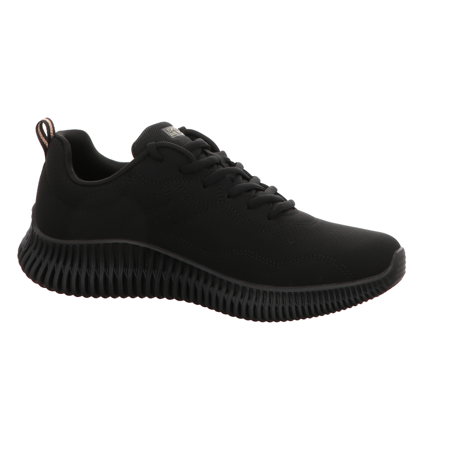 Skechers Damen Schnürschuh Bobs Geo How Marvelous in schwarz