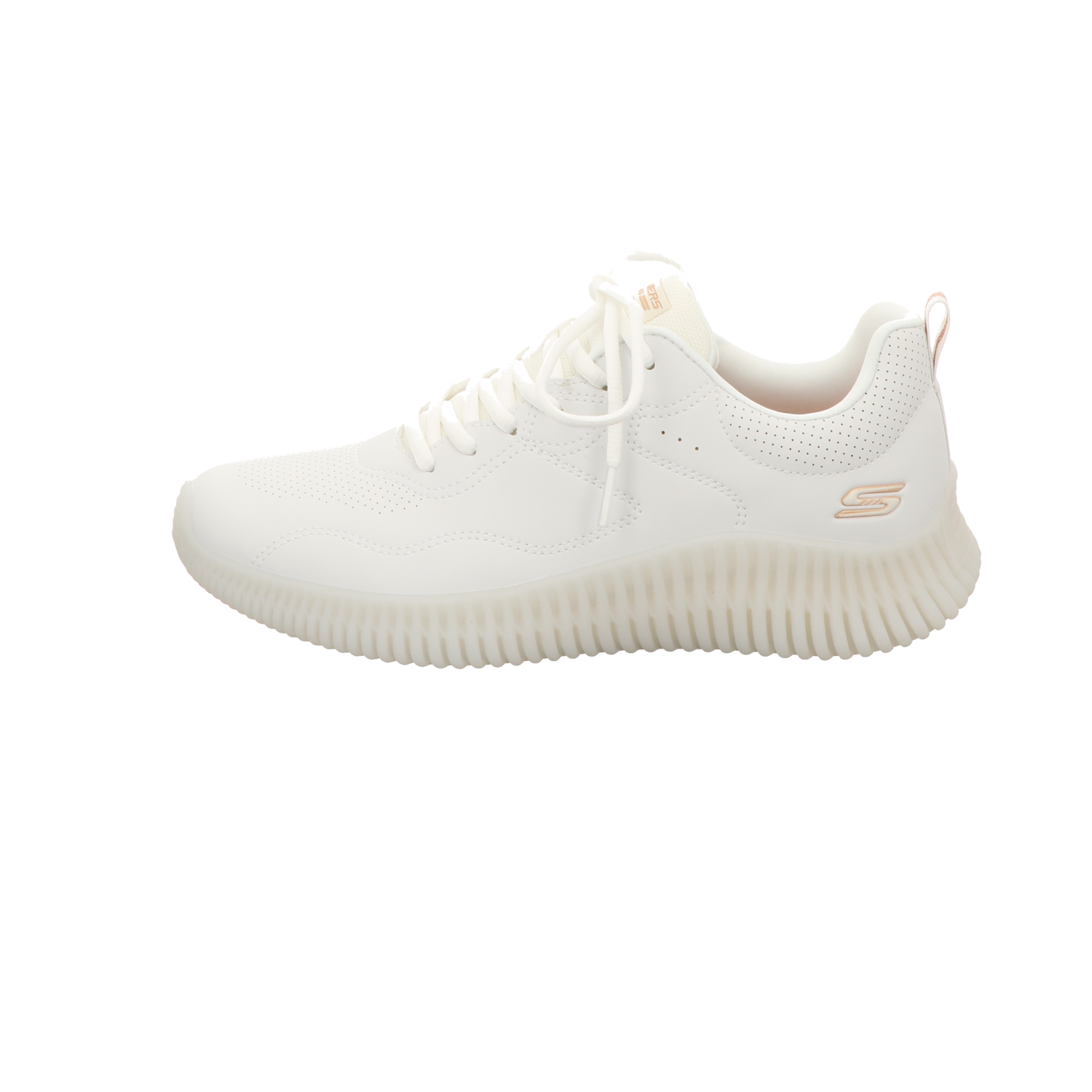 Skechers Damen Schnürschuh Bobs Geo How Marvelous in weiss