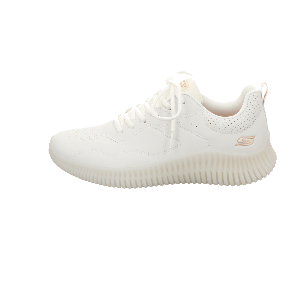 Skechers Damen Schnürschuh Bobs Geo How Marvelous in weiss