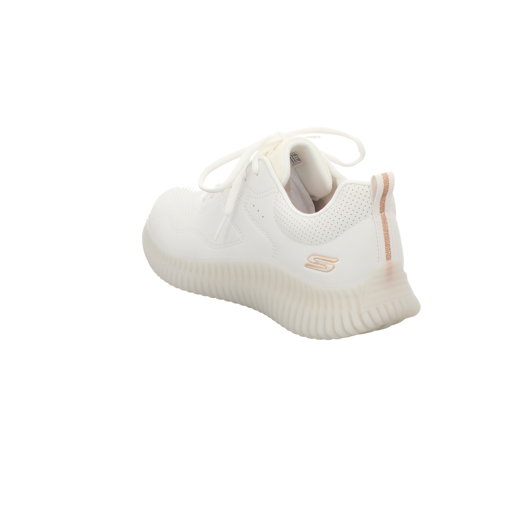 Skechers Damen Schnürschuh Bobs Geo How Marvelous in weiss