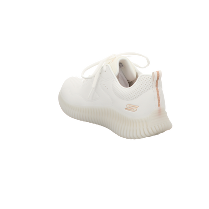 Skechers Damen Schnürschuh Bobs Geo How Marvelous in weiss