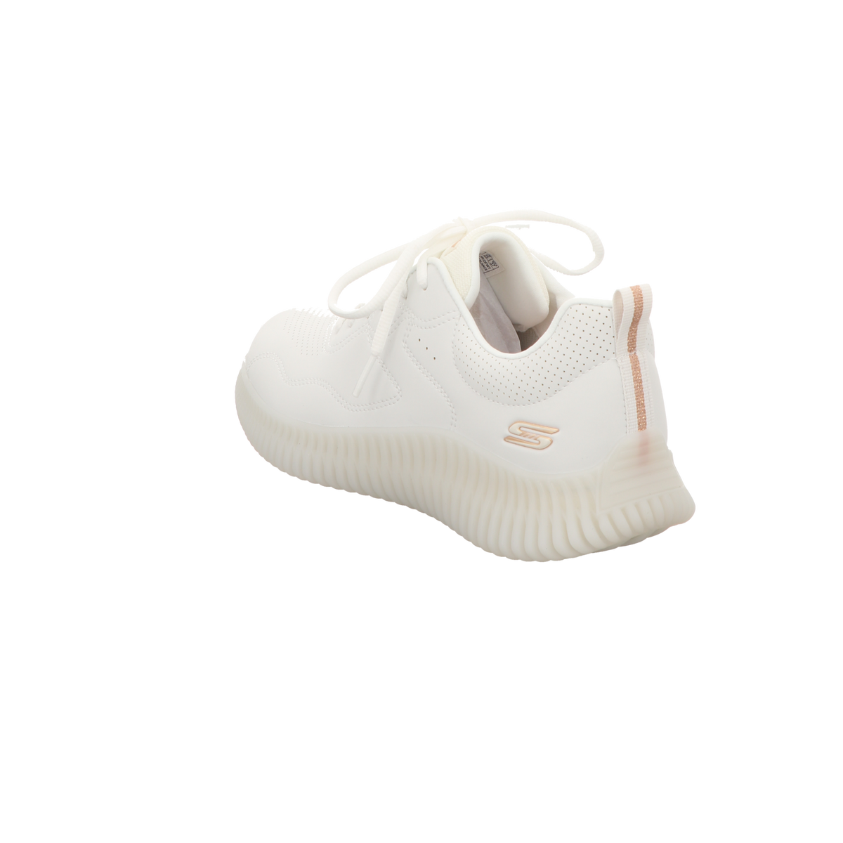 Skechers Damen Schnürschuh Bobs Geo How Marvelous in weiss