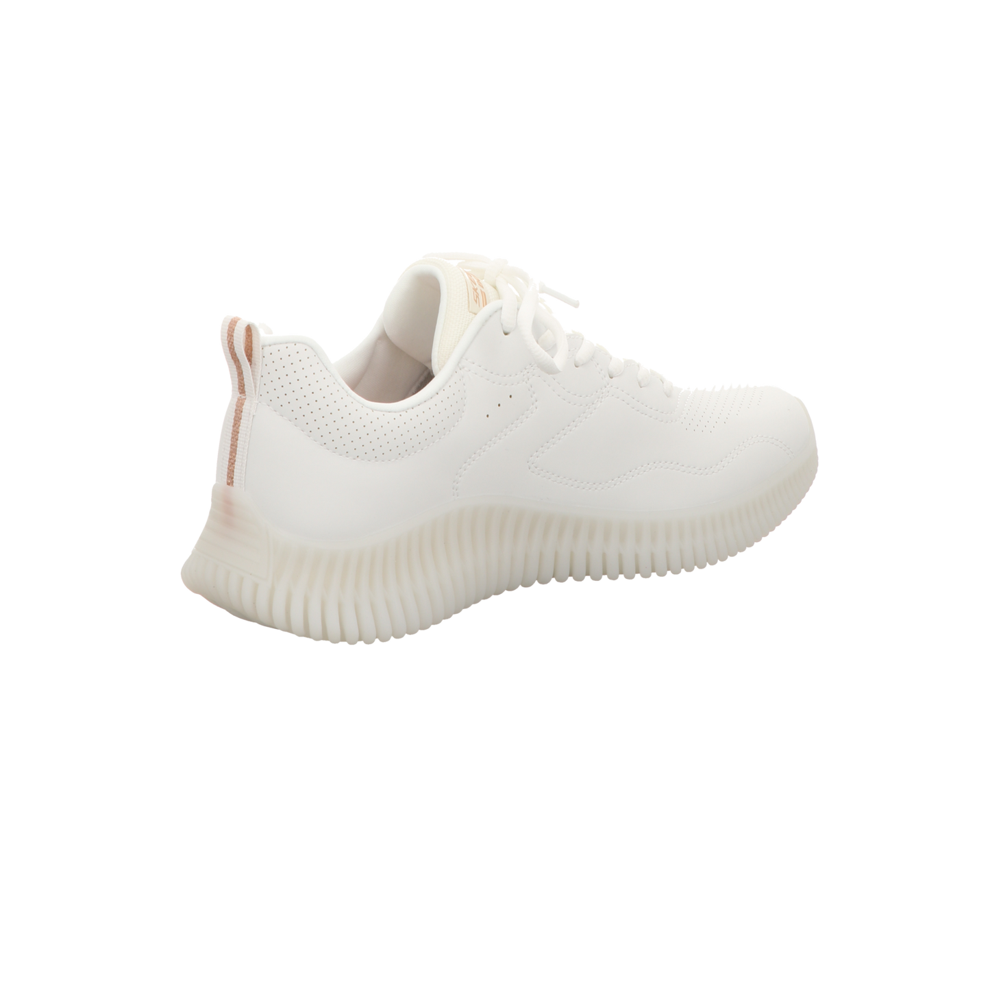 Skechers Damen Schnürschuh Bobs Geo How Marvelous in weiss