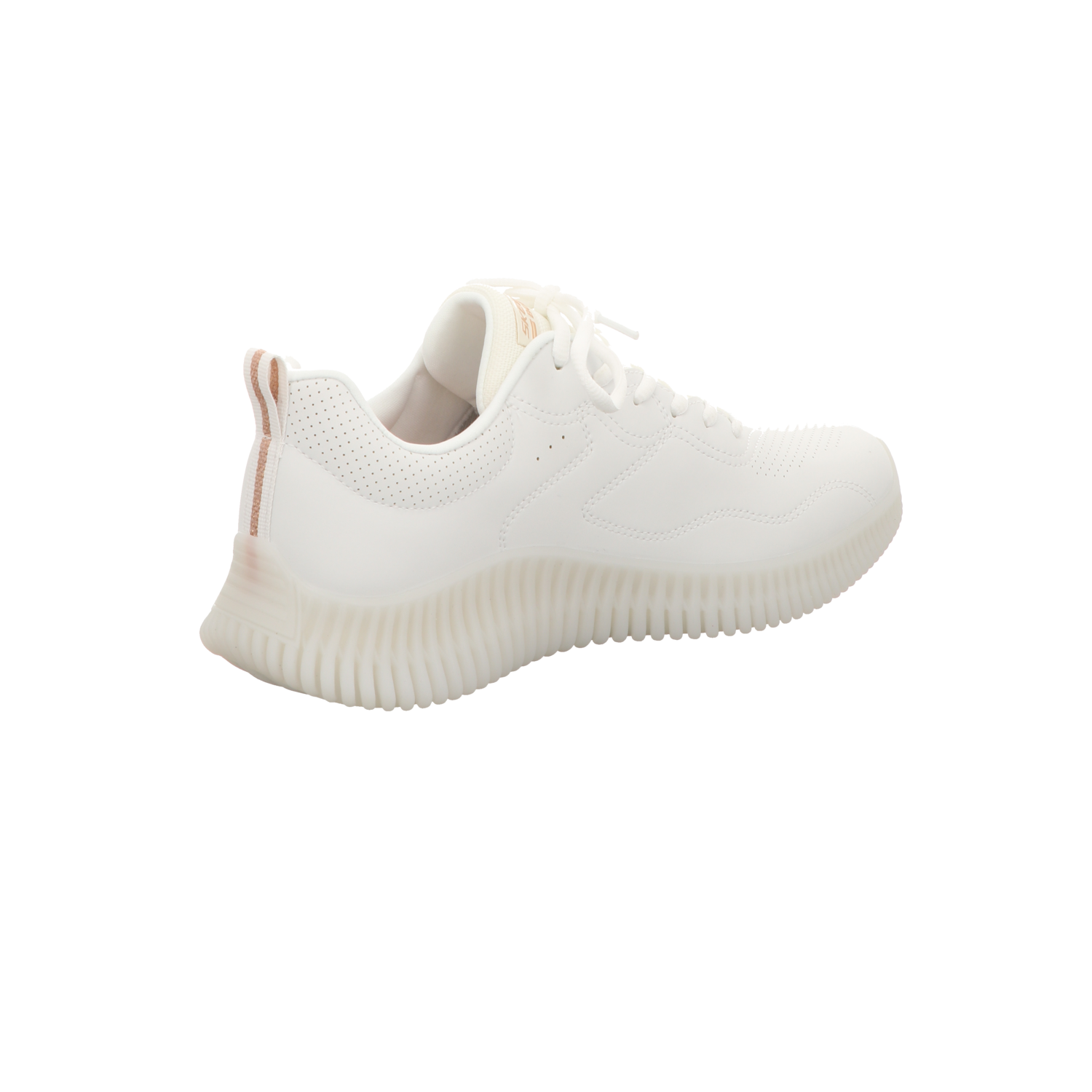 Skechers Damen Schnürschuh Bobs Geo How Marvelous in weiss