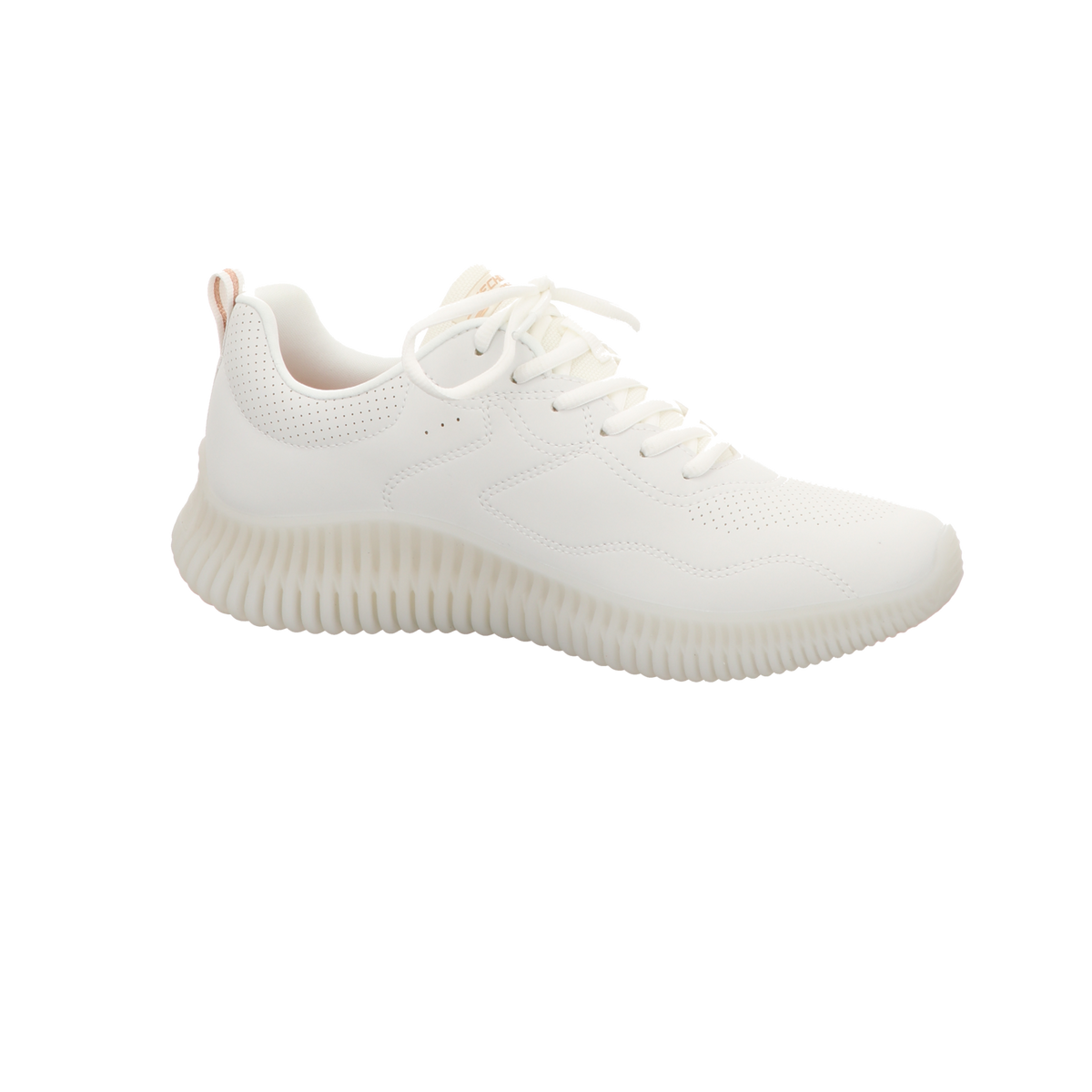 Skechers Damen Schnürschuh Bobs Geo How Marvelous in weiss