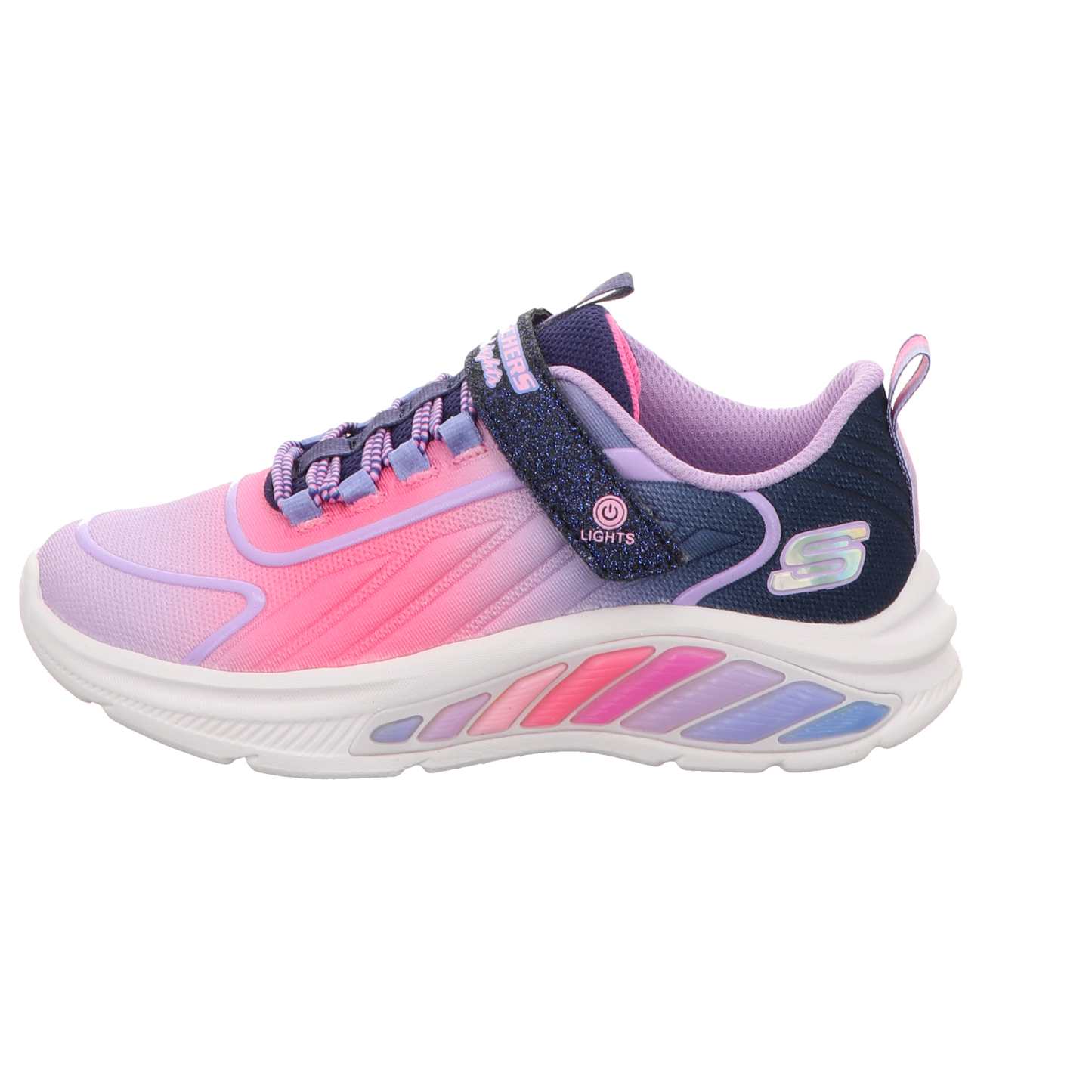 Skechers Damen Slipper Rainbow Cruisers in blau