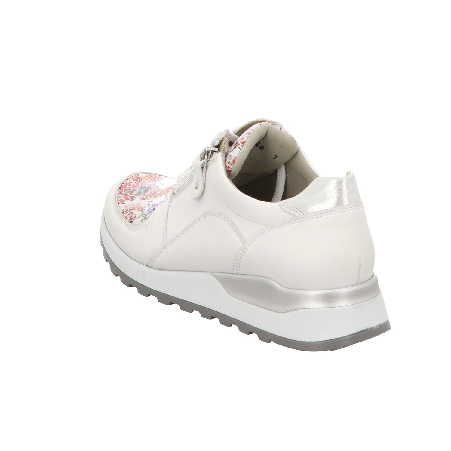 Waldläufer Damen Schnürschuh bequem Hiroko-Soft in silber