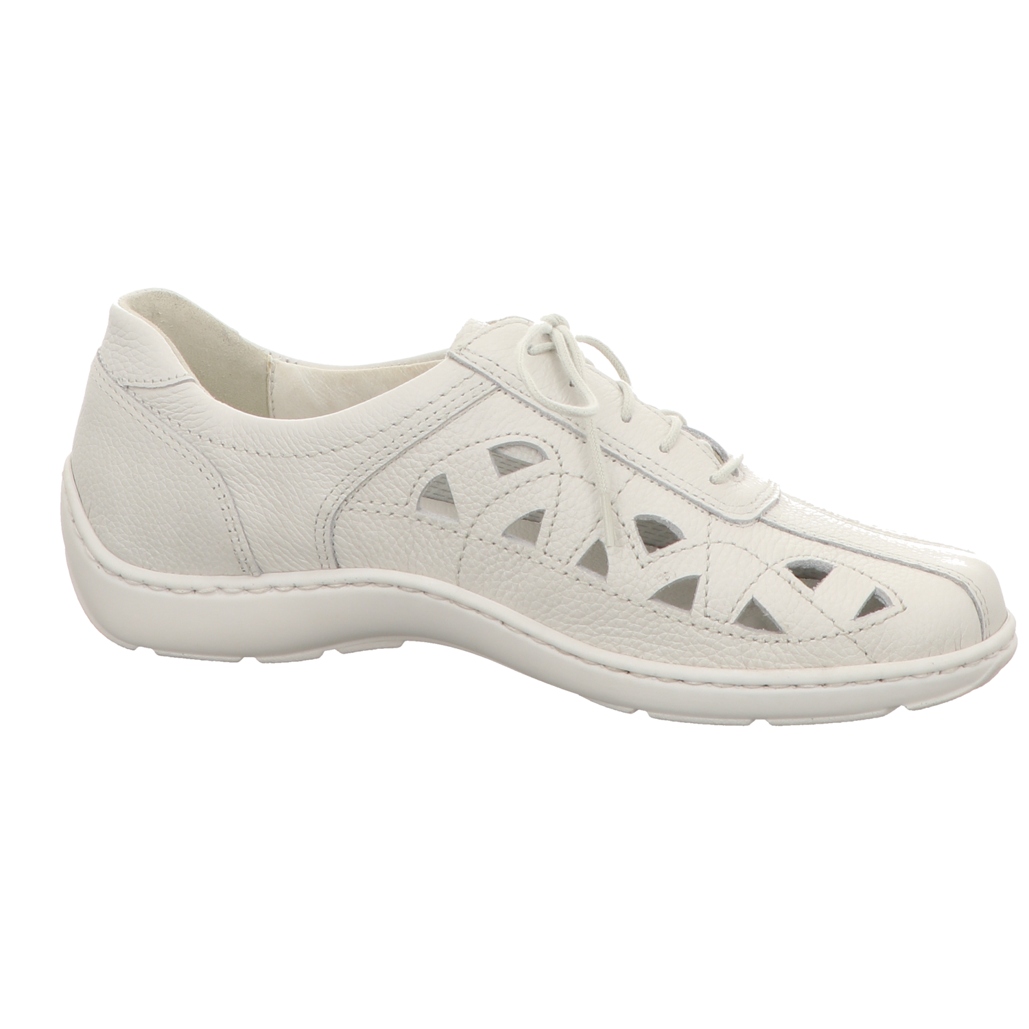 Waldläufer Damen Schnürschuh bequem Henni in weiss