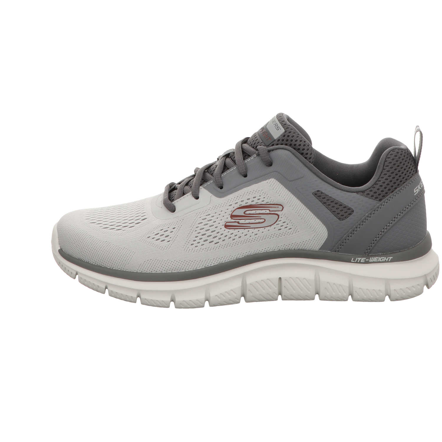 Skechers Herren Schnürschuh Track Broader in grau