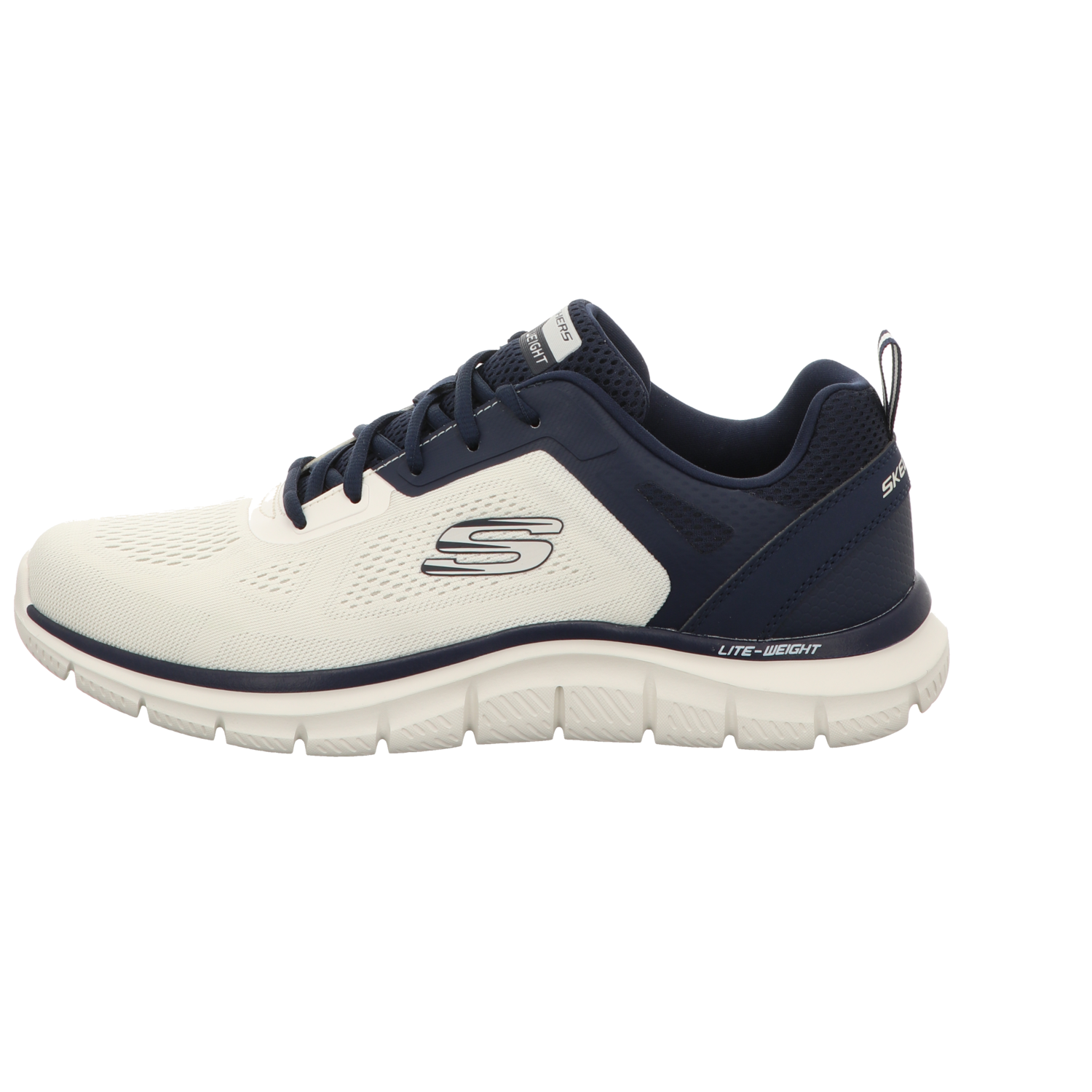 Skechers Herren Schnürschuh Track Broader in weiss