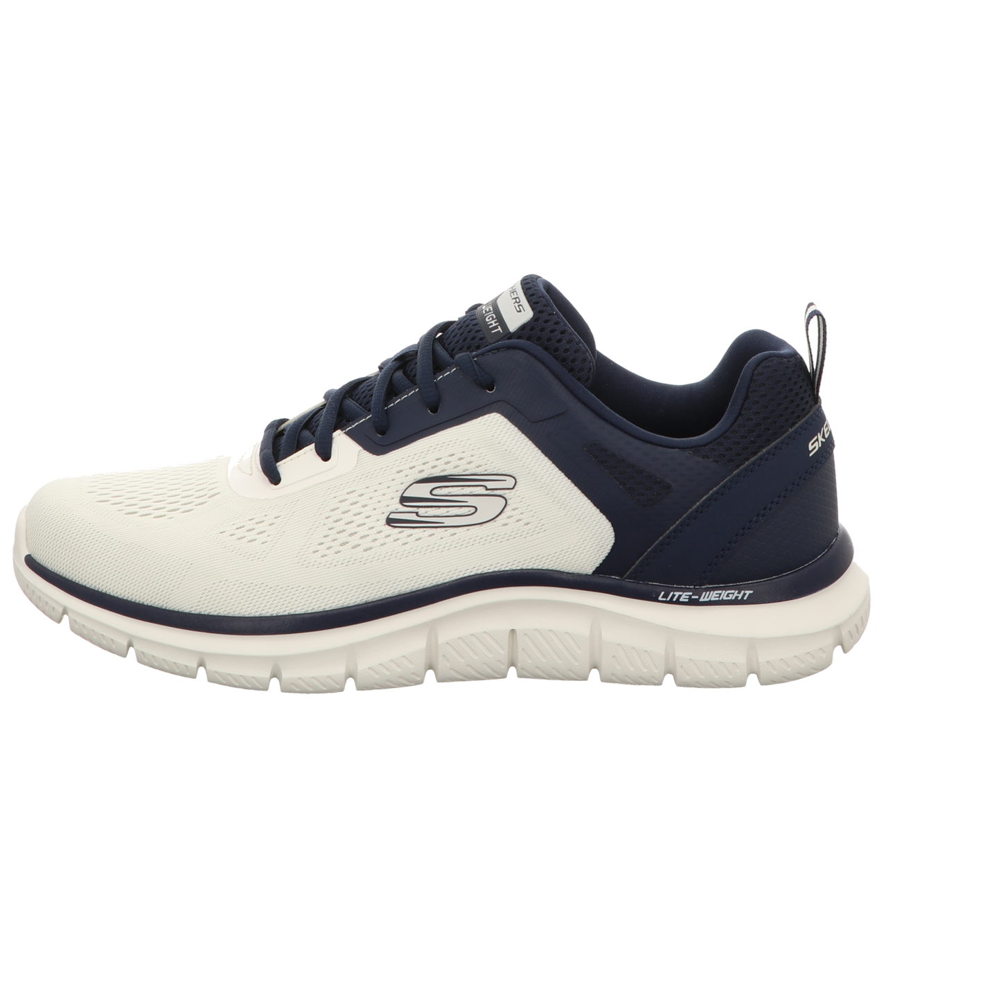 Skechers Herren Schnürschuh Track Broader in weiss