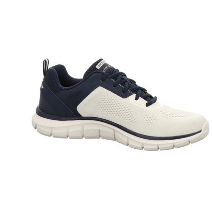 Skechers Herren Schnürschuh Track Broader in weiss