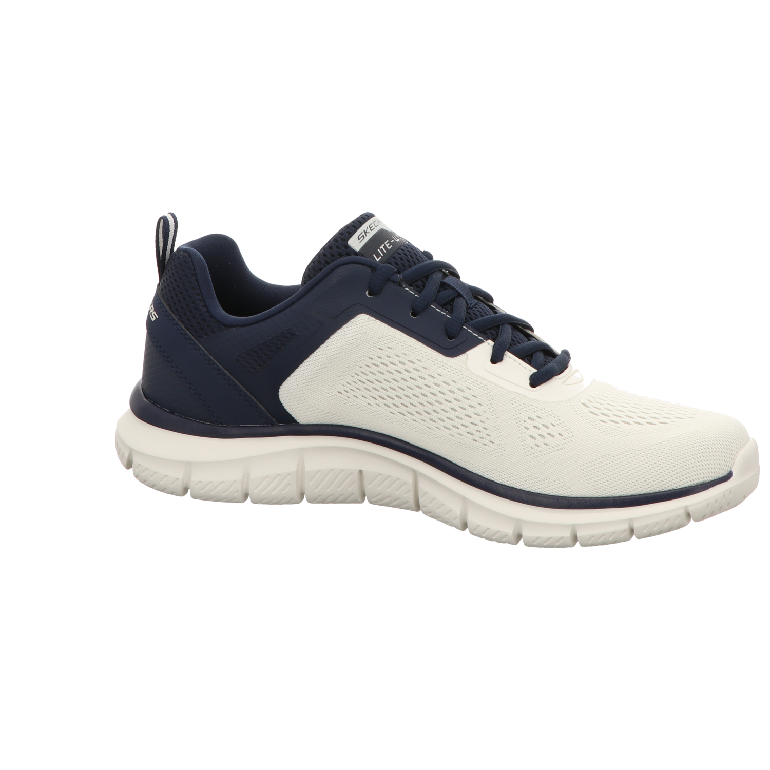 Skechers Herren Schnürschuh Track Broader in weiss