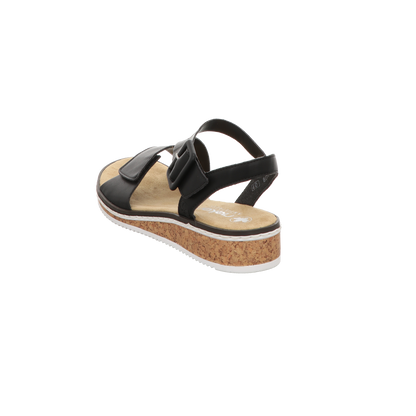 Rieker Damen Sandale  in schwarz