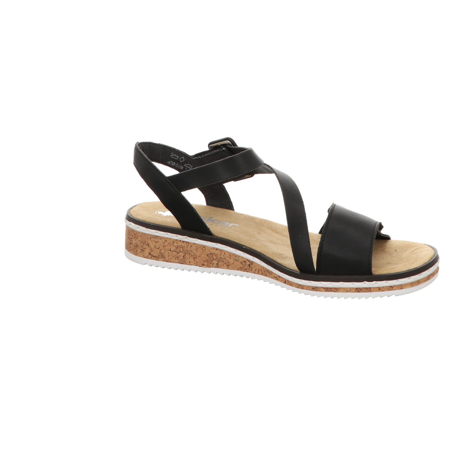 Rieker Damen Sandale  in schwarz