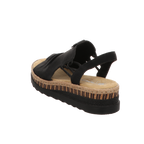 Rieker Damen Sandalette  in schwarz