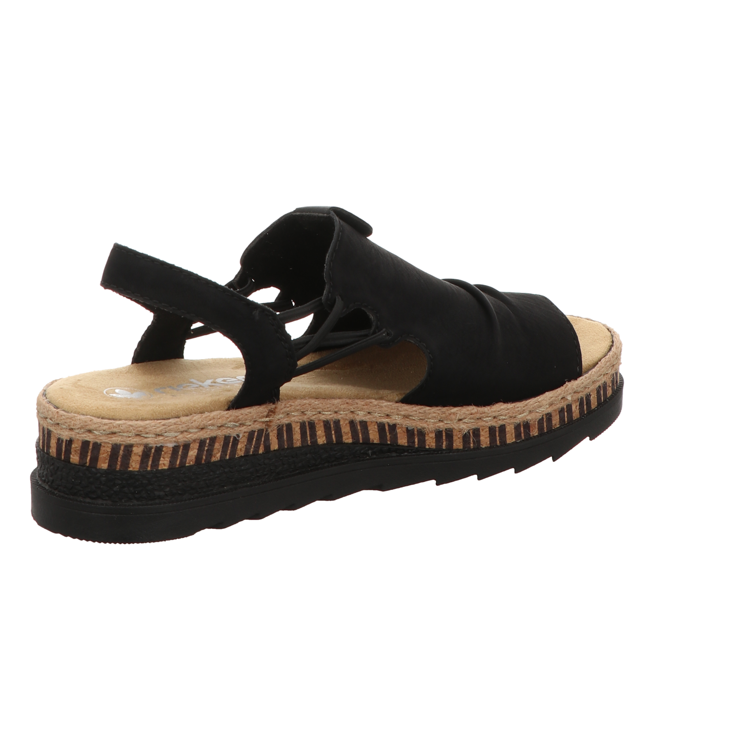 Rieker Damen Sandalette  in schwarz