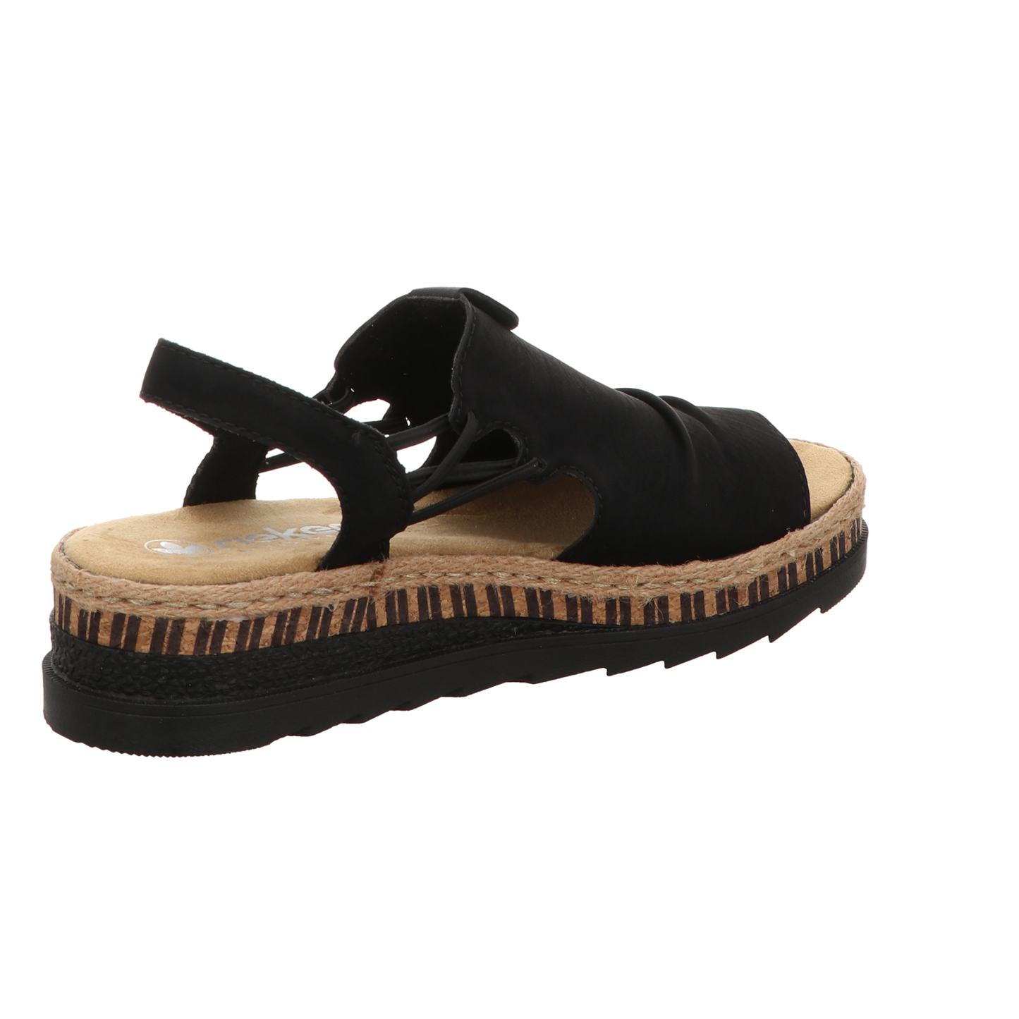 Rieker Damen Sandalette  in schwarz