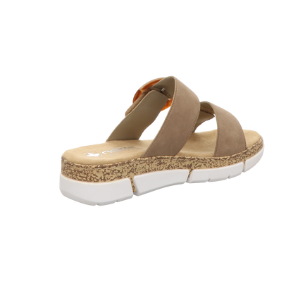 Rieker Damen Pantolette  in beige