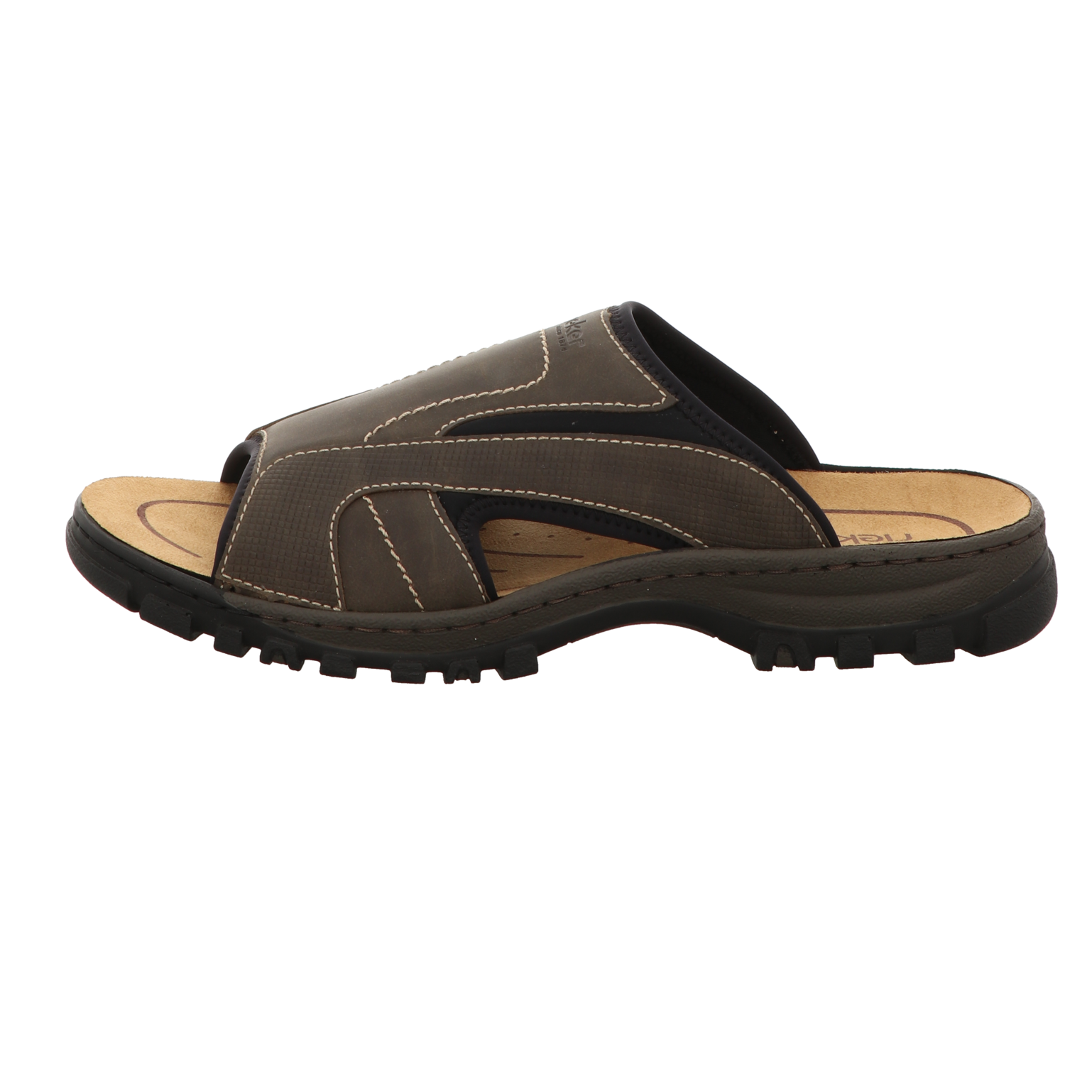 Rieker Herren Pantolette  in schwarz