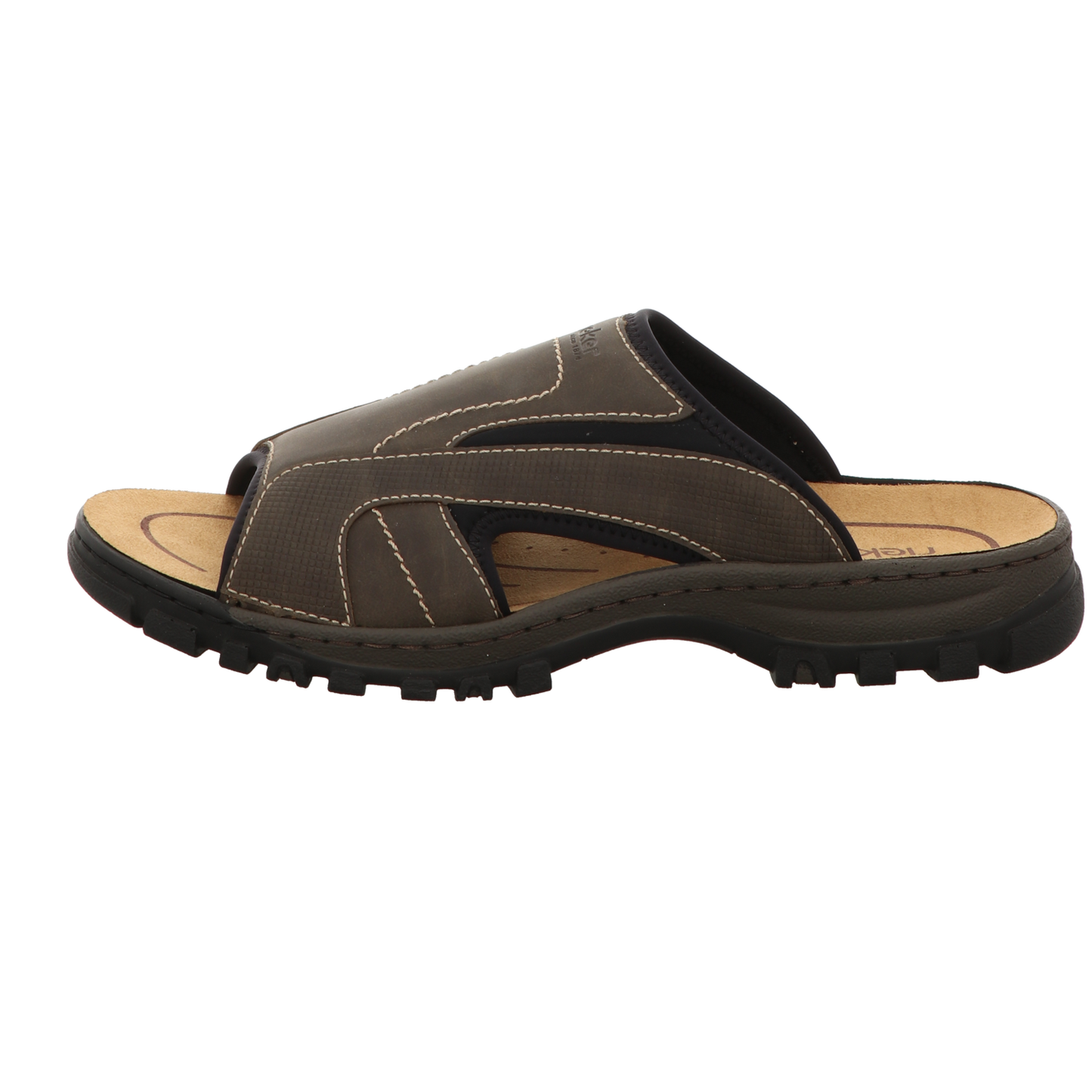 Rieker Herren Pantolette  in schwarz