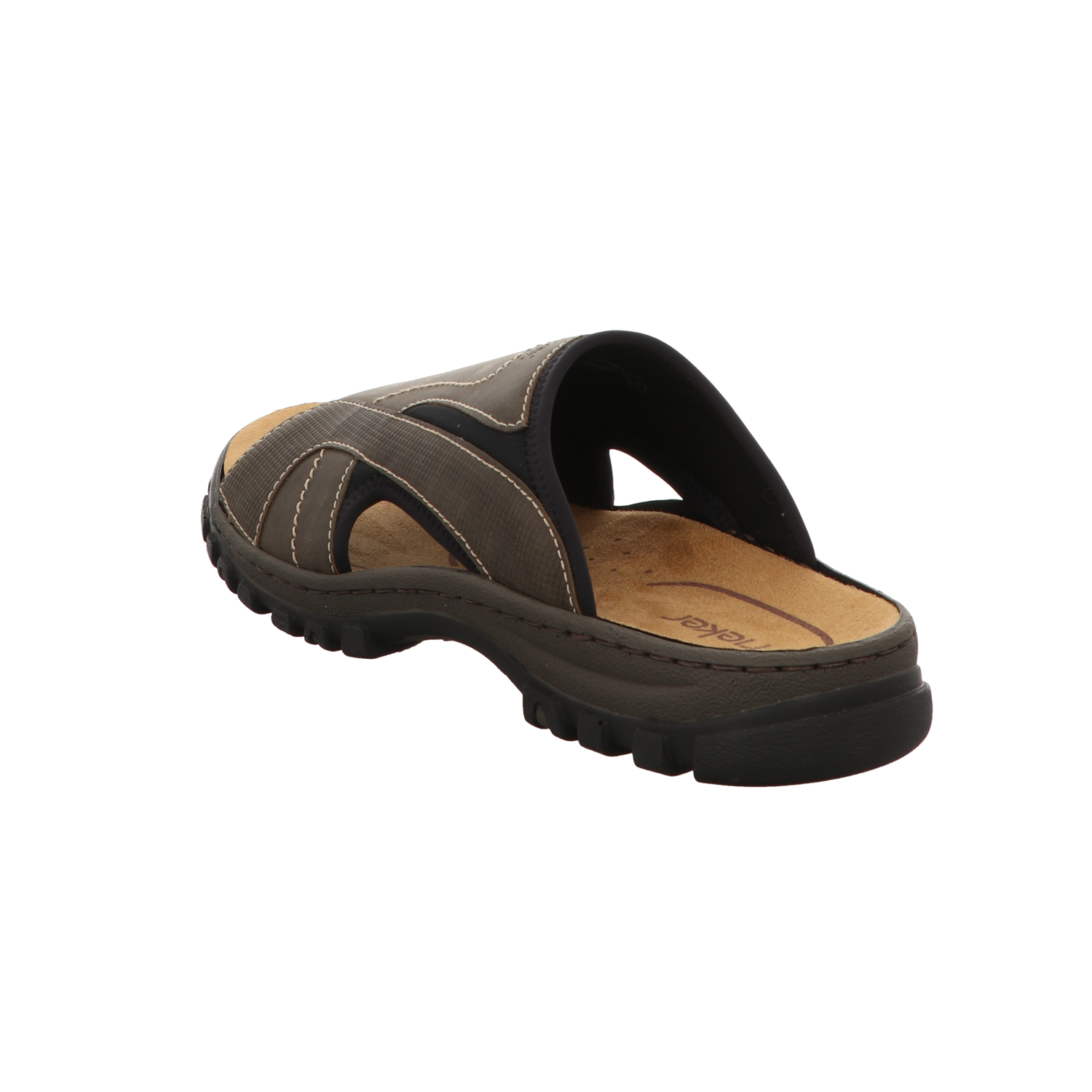 Rieker Herren Pantolette  in schwarz