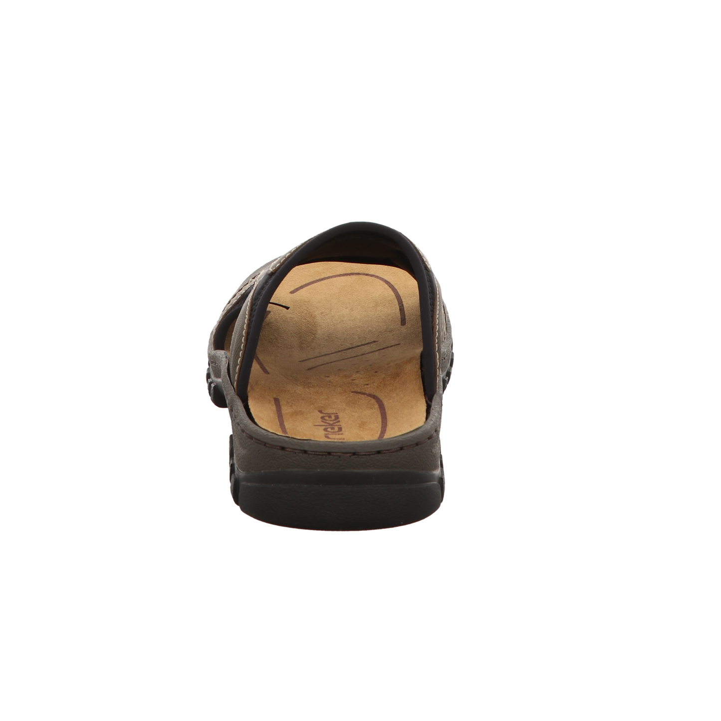 Rieker Herren Pantolette  in schwarz