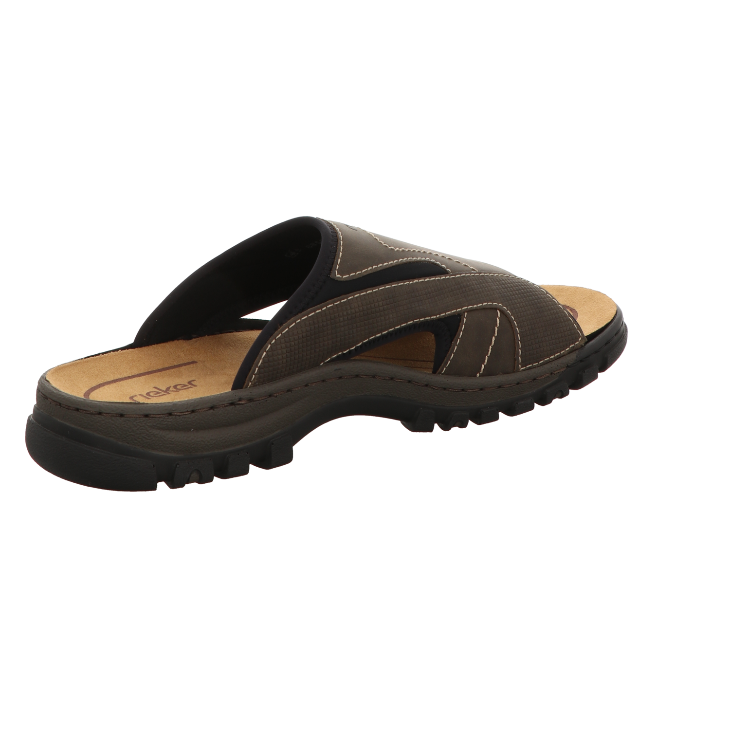 Rieker Herren Pantolette  in schwarz