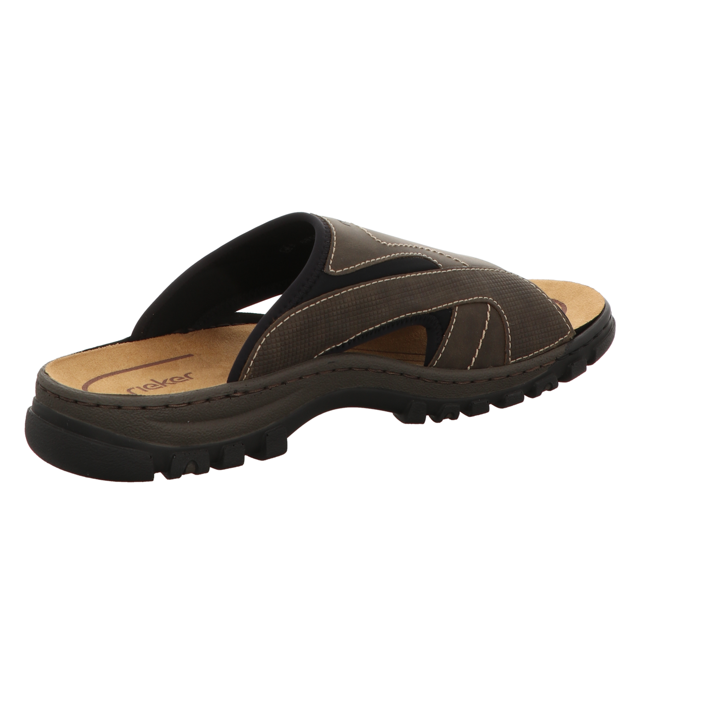 Rieker Herren Pantolette  in schwarz