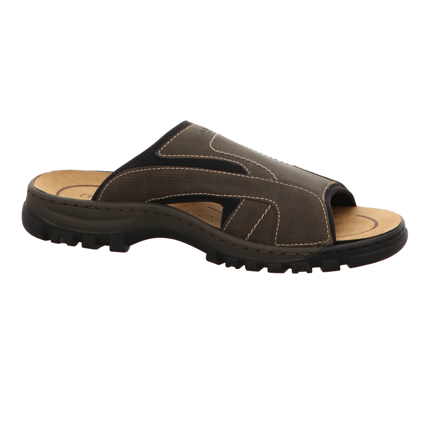 Rieker Herren Pantolette  in schwarz