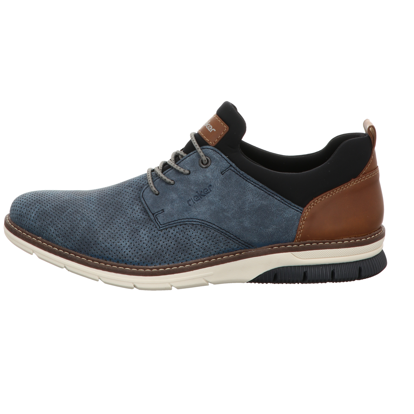 Rieker Herren Schnürschuh  in schwarz