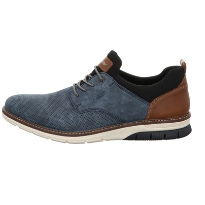 Rieker Herren Schnürschuh  in schwarz