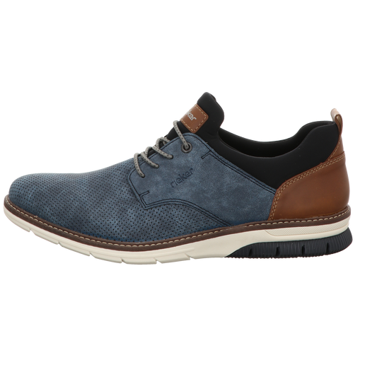 Rieker Herren Schnürschuh  in schwarz