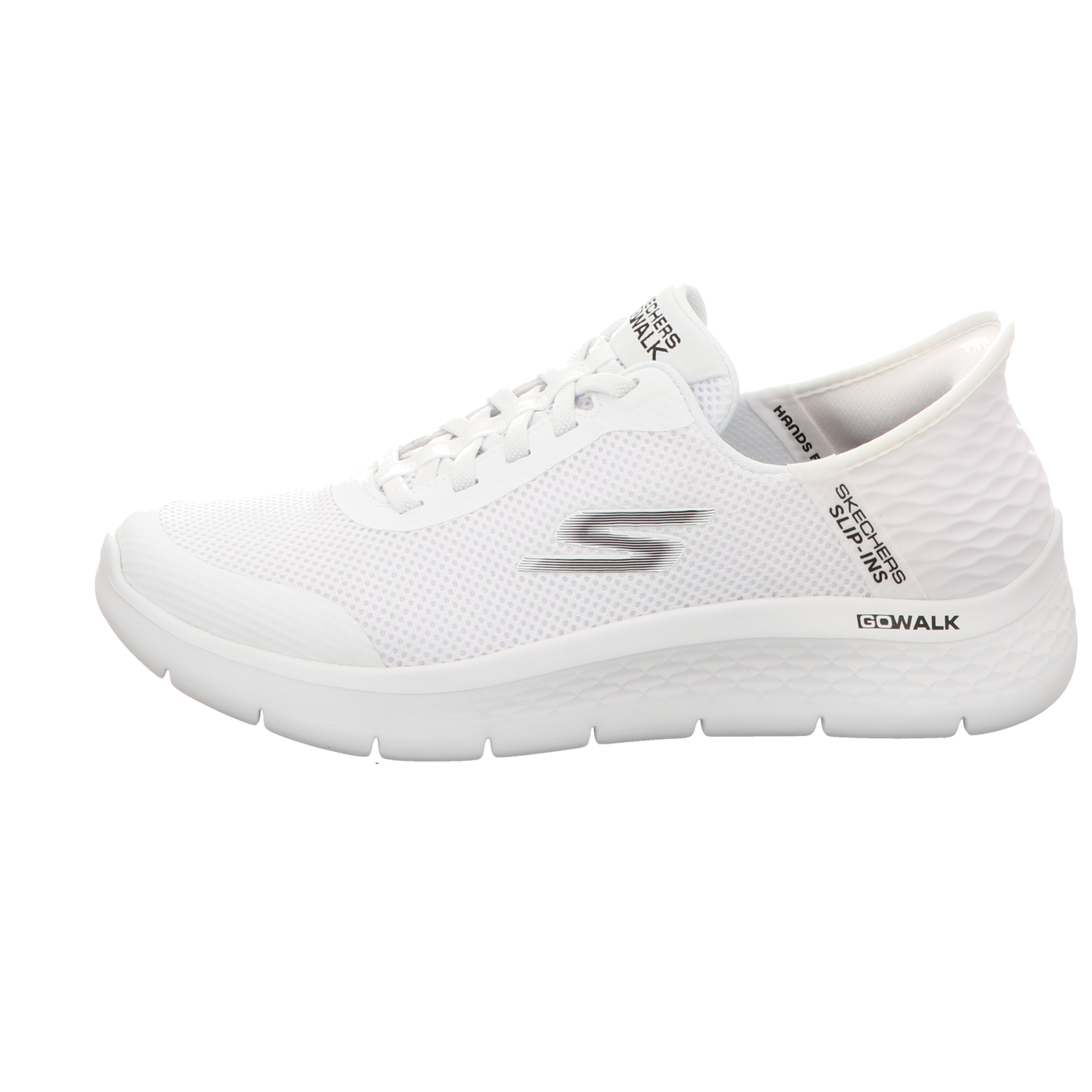 Skechers Herren Slipper Slip Ins Go Walk Flex Hand in weiss