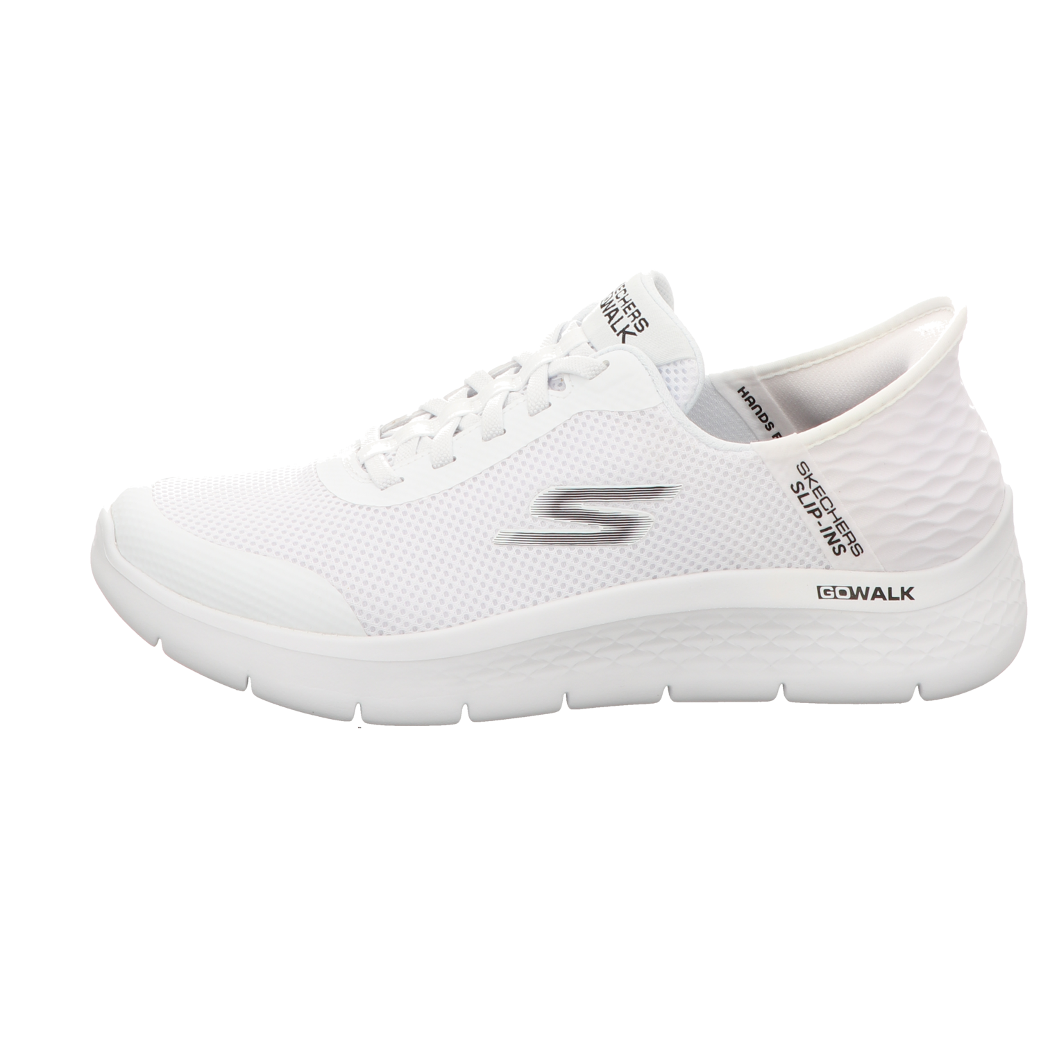 Skechers Herren Slipper Slip Ins Go Walk Flex Hand in weiss