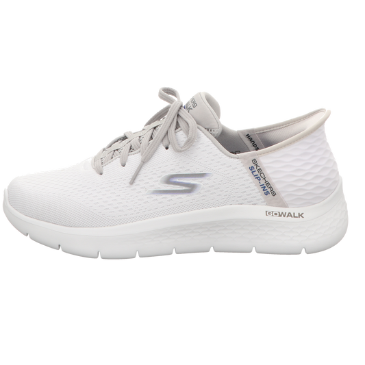 Skechers Herren Slipper Slip Ins Go Walk Flex in weiss