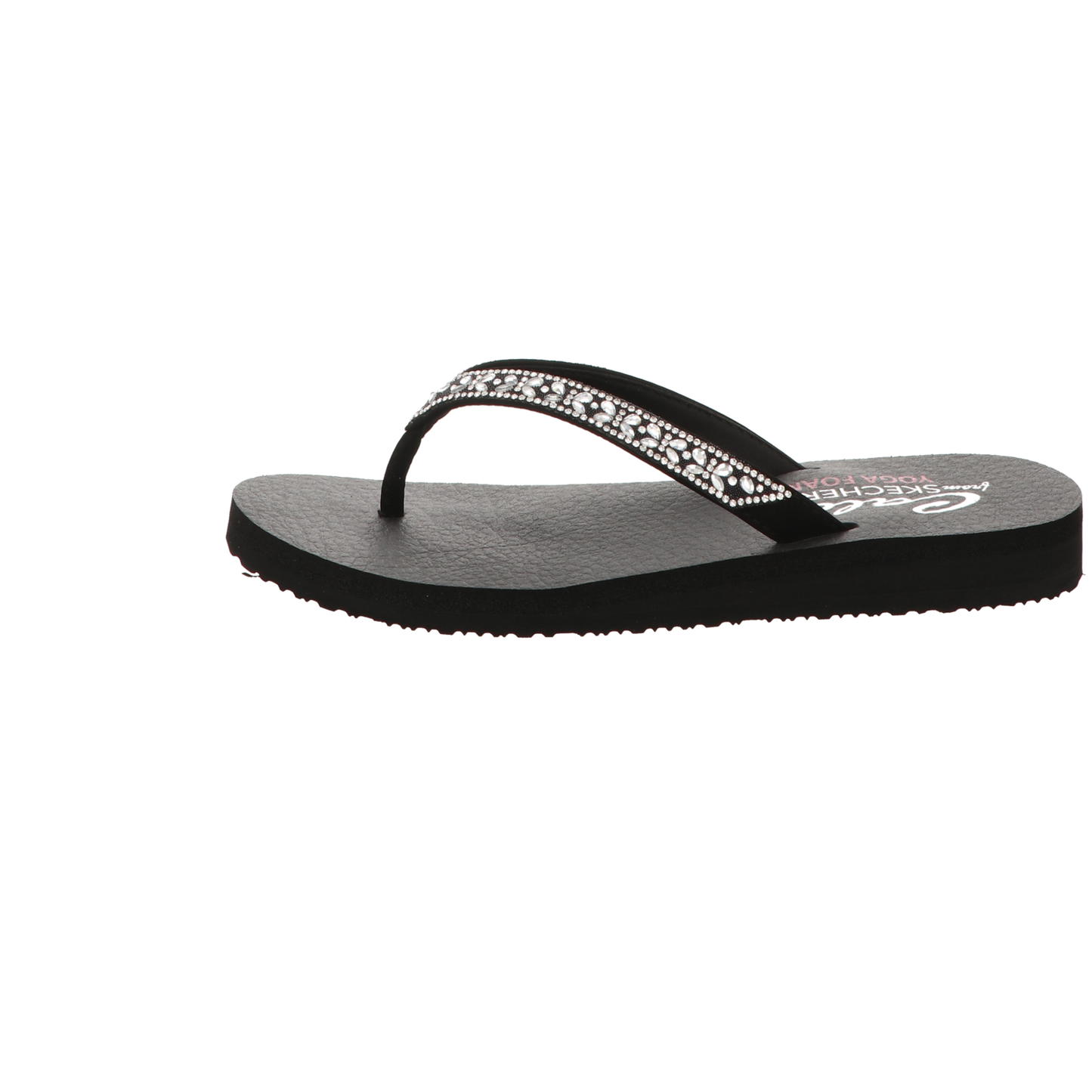 Skechers Damen Pantolette Butterfly Garden in schwarz