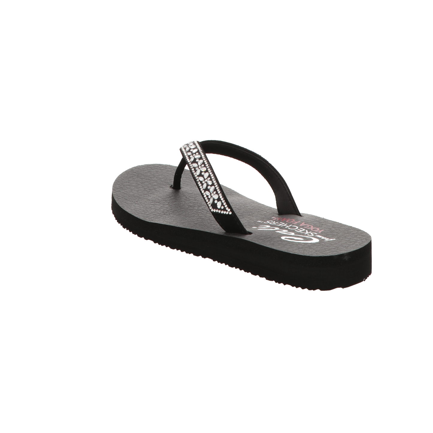 Skechers Damen Pantolette Butterfly Garden in schwarz