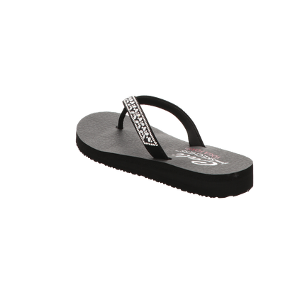 Skechers Damen Pantolette Butterfly Garden in schwarz