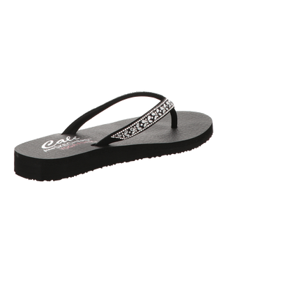 Skechers Damen Pantolette Butterfly Garden in schwarz