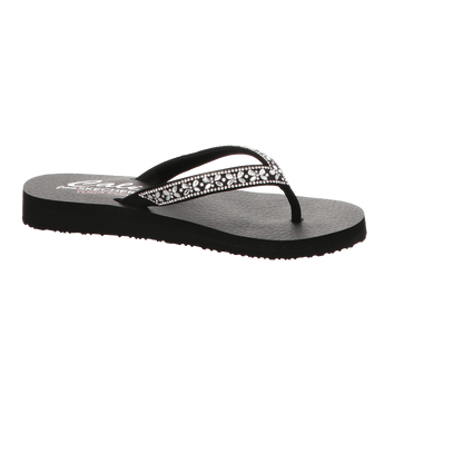 Skechers Damen Pantolette Butterfly Garden in schwarz