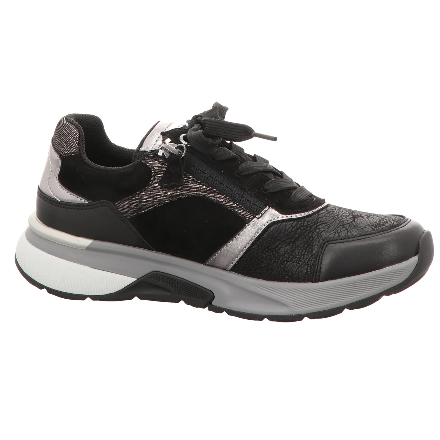 Gabor Damen Schnürschuh bequem  in schwarz