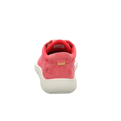 Ecco Damen Schnürschuh Soft Zero in rosa