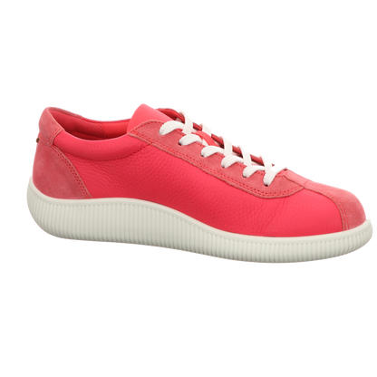 Ecco Damen Schnürschuh Soft Zero in rosa