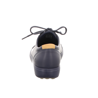 Ecco Damen Schnürschuh Soft 7 in blau