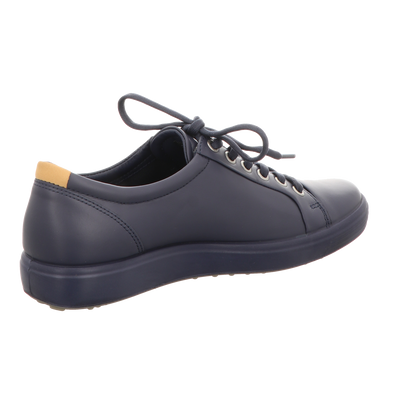 Ecco Damen Schnürschuh Soft 7 in blau