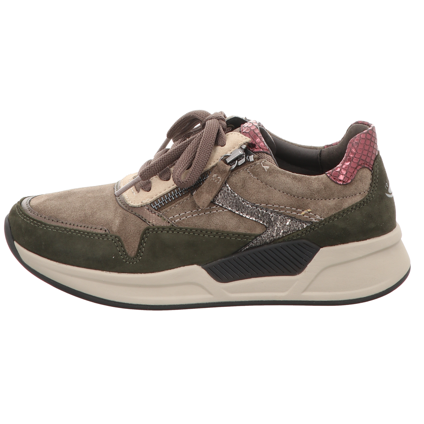 Gabor Damen Schnürschuh bequem  in grau