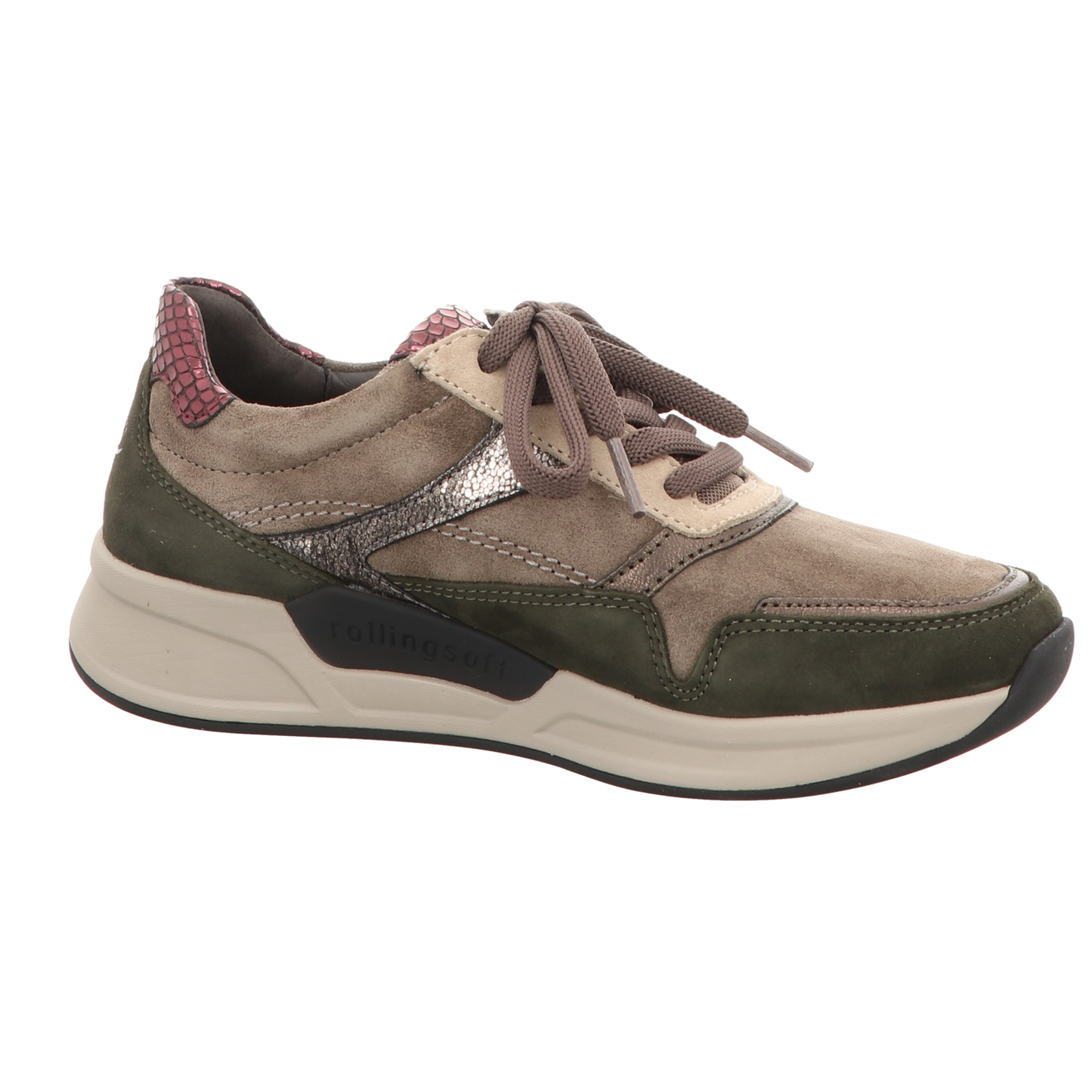 Gabor Damen Schnürschuh bequem  in grau